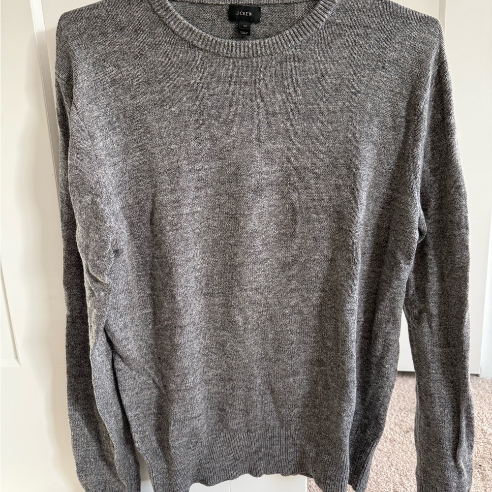 J. Crew Men's Crewneck Sweater in Heather Gray